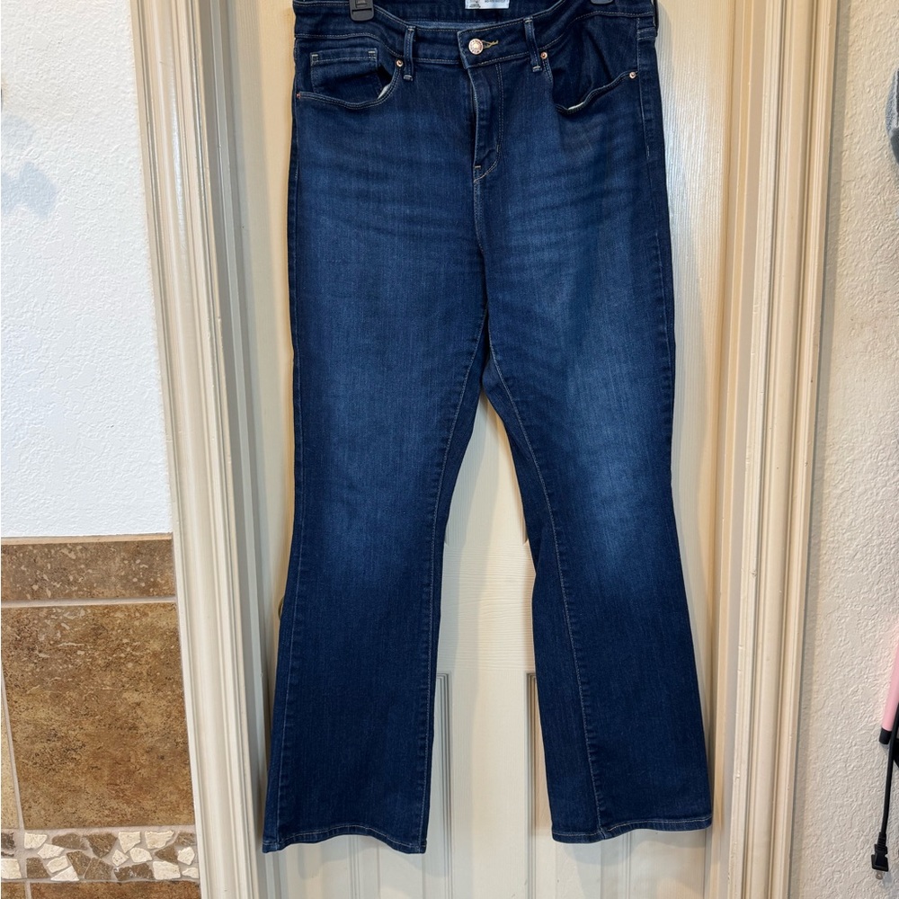 Signature by Levi Strauss Blue Flare Wide Leg Jeans